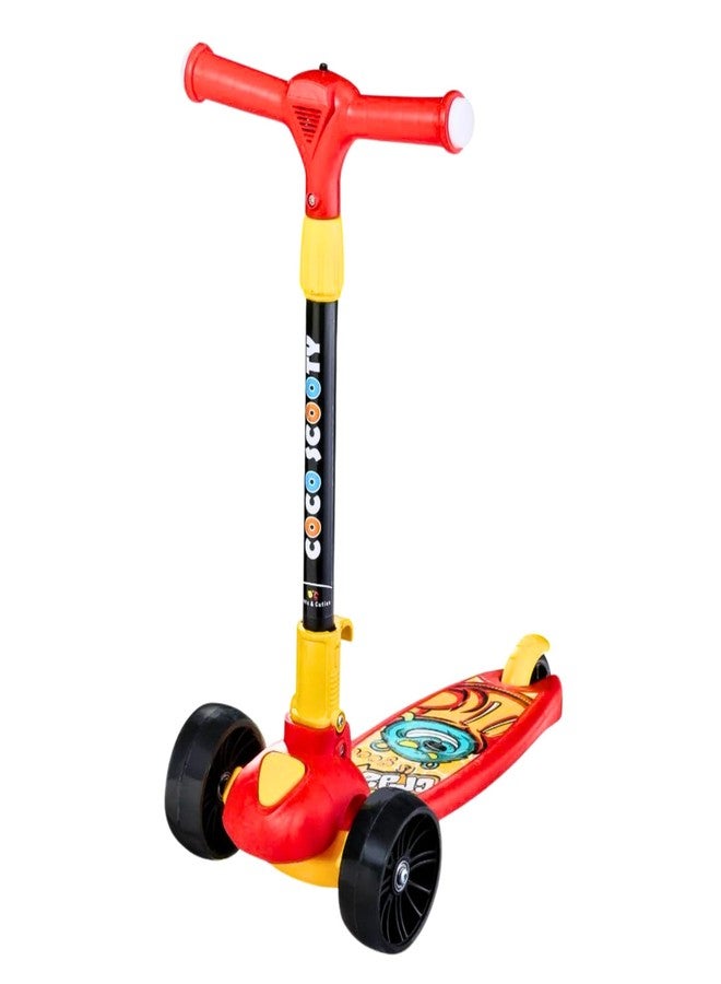 DRUMSTONE 𝟏𝟓 𝐘𝐄𝐀𝐑𝐒 𝐖𝐀𝐑𝐑𝐀𝐍𝐓𝐘 Kids Kick Scooter - Foldable 3-Wheel Scooter for Boys & Girls with Adjustable Height & Smooth Ride - Perfect Outdoor Toy for Fun & Active Play - Image 1